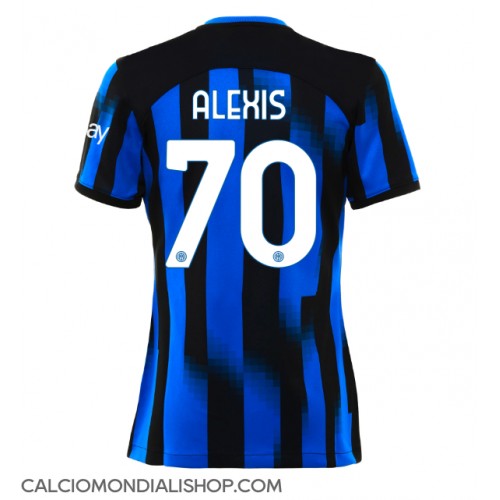 Maglie da calcio Inter Milan Alexis Sanchez #70 Prima Maglia Femminile 2023-24 Manica Corta